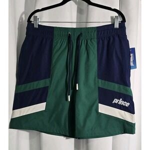 NWT Prince Shorts Men's Size M Pickleball Retro Drawstrings Zipper Pockets
